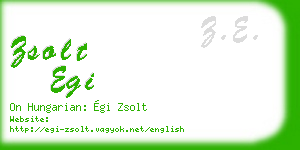zsolt egi business card