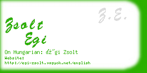 zsolt egi business card